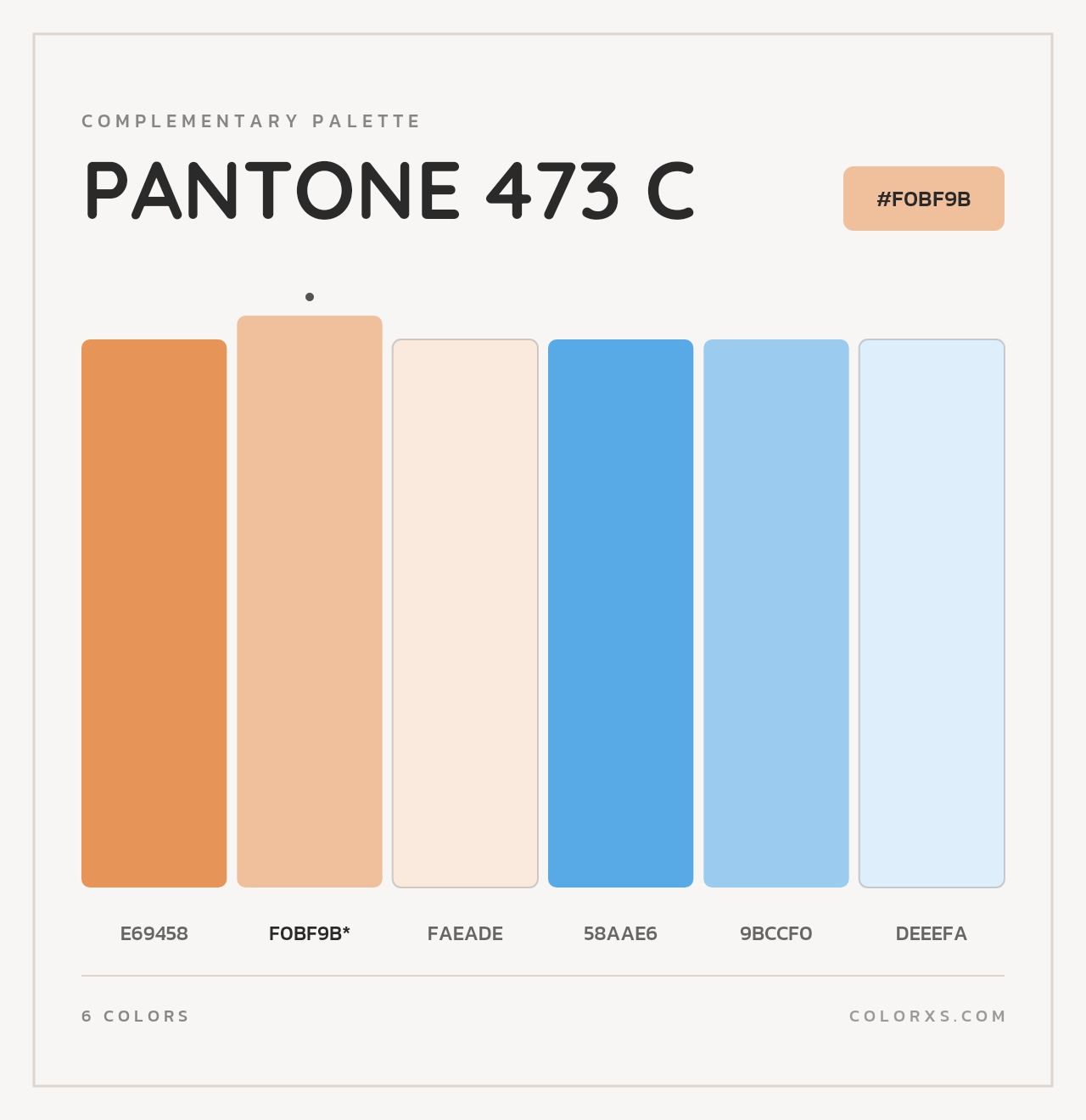 PANTONE 473 C - Complementary Color Palette