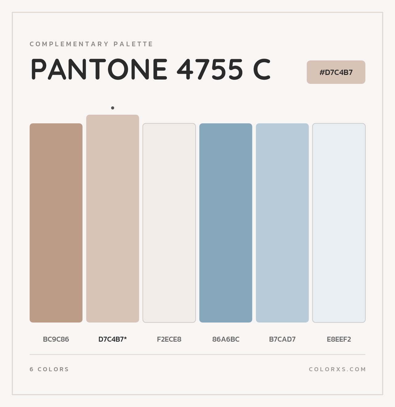 PANTONE 4755 C - Complementary Color Palette