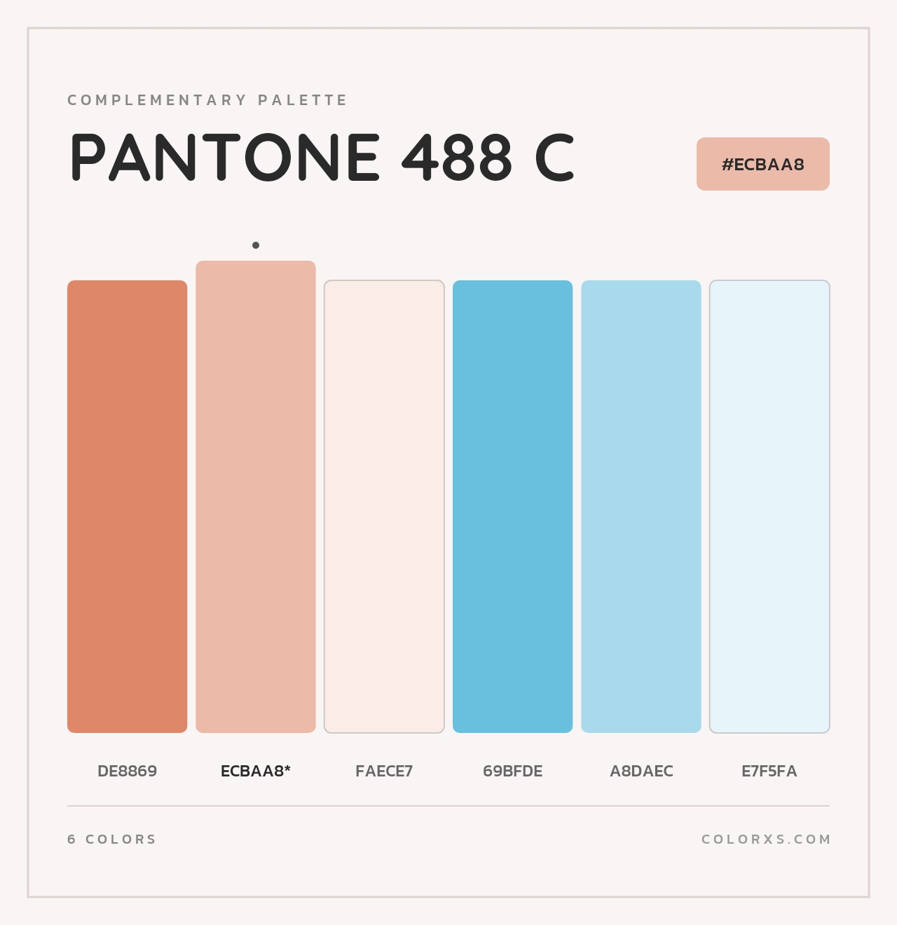 PANTONE 488 C - Complementary Color Palette