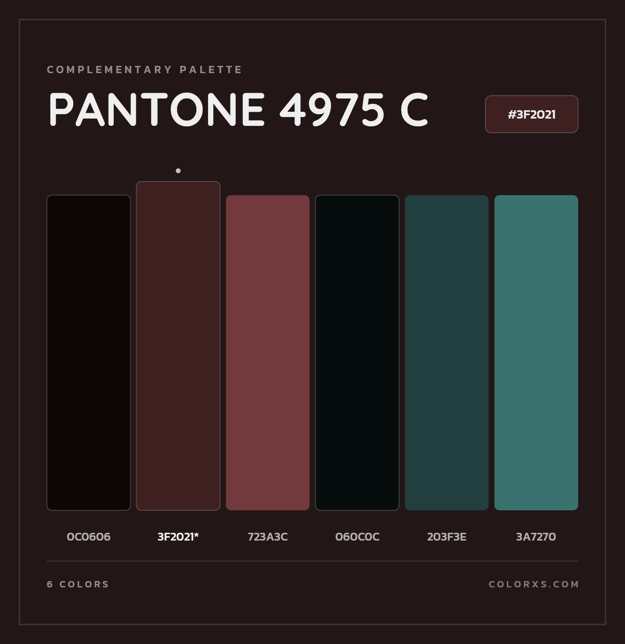 PANTONE 4975 C - Complementary Color Palette