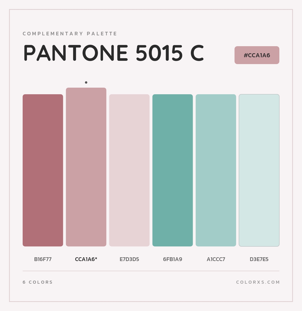 PANTONE 5015 C - Complementary Color Palette