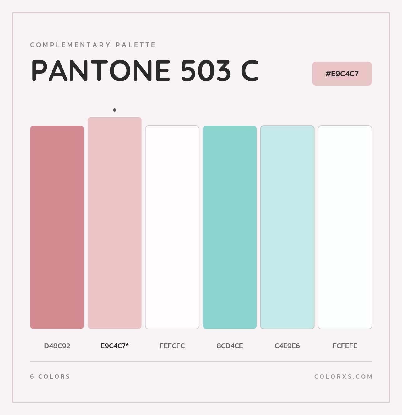 PANTONE 503 C - Complementary Color Palette