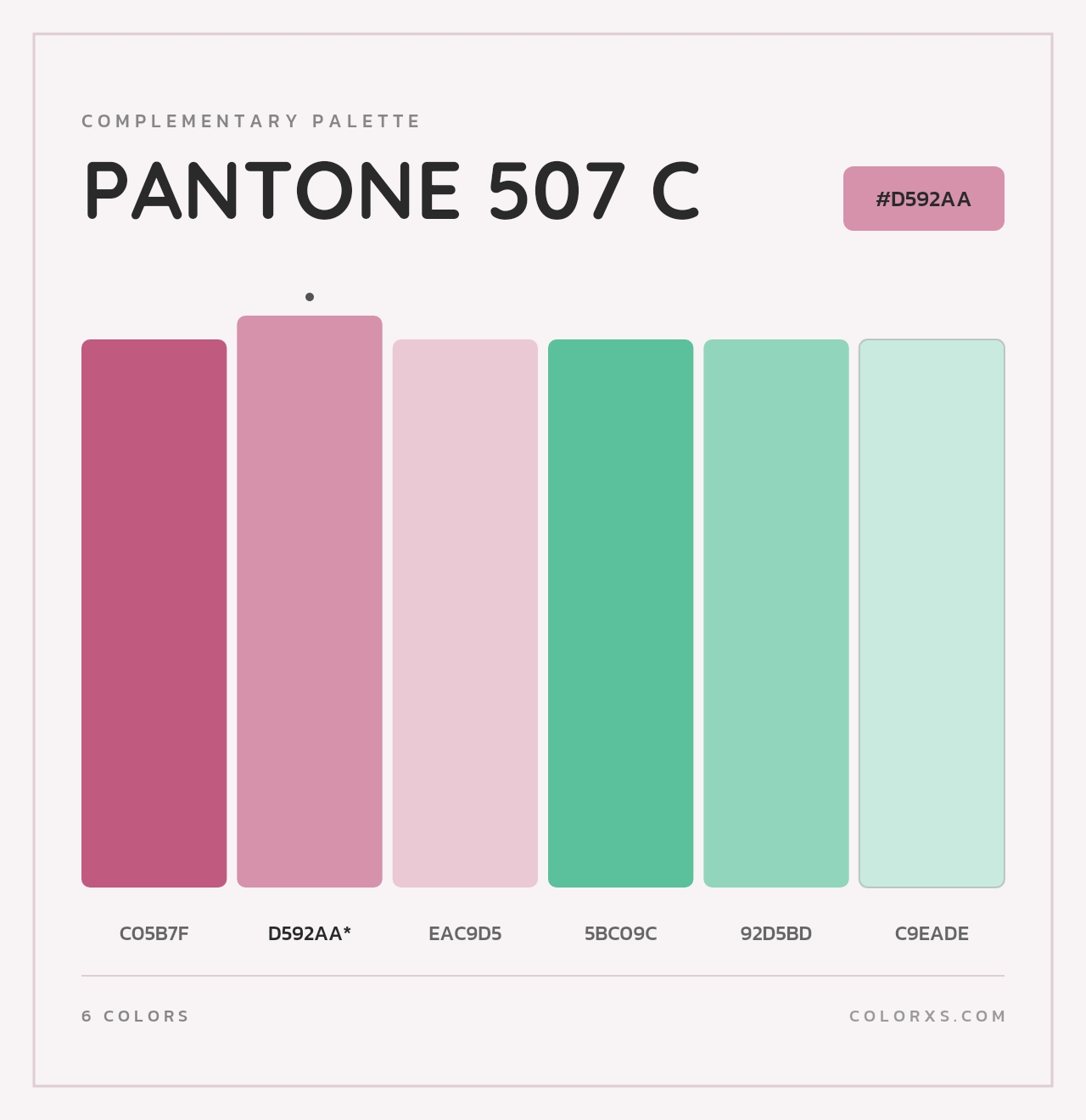 PANTONE 507 C - Complementary Color Palette