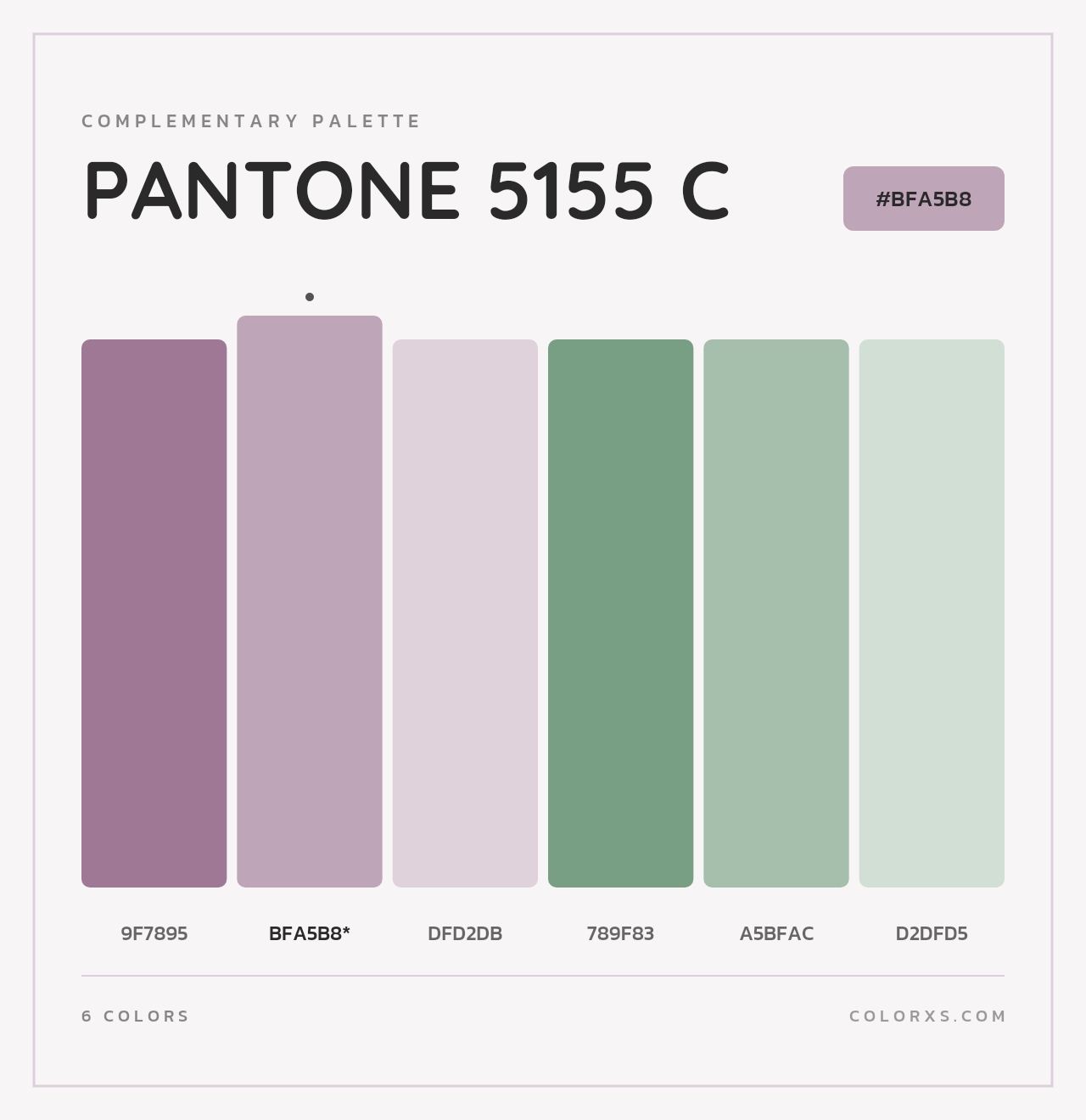 PANTONE 5155 C - Complementary Color Palette