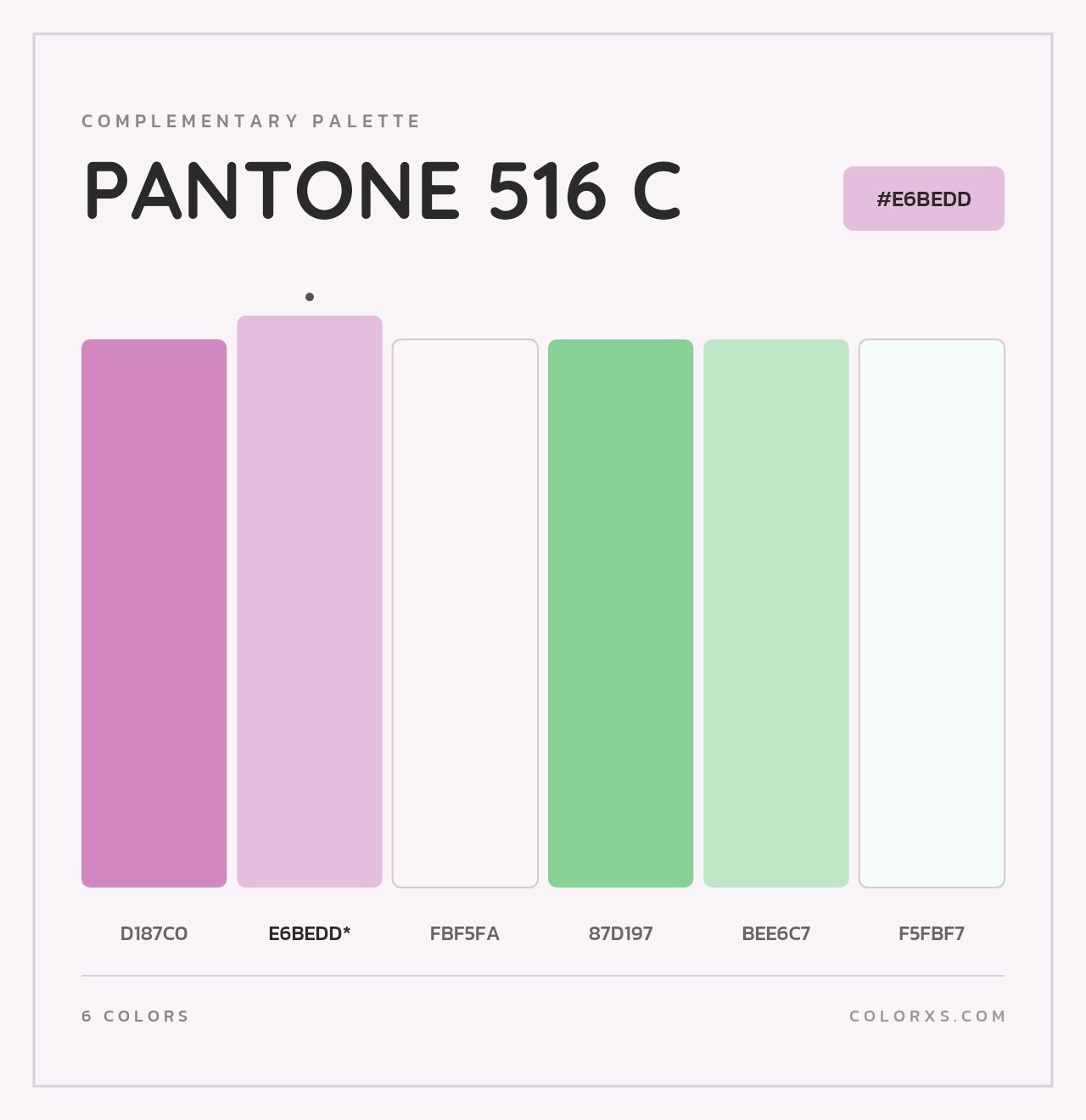 PANTONE 516 C - Complementary Color Palette