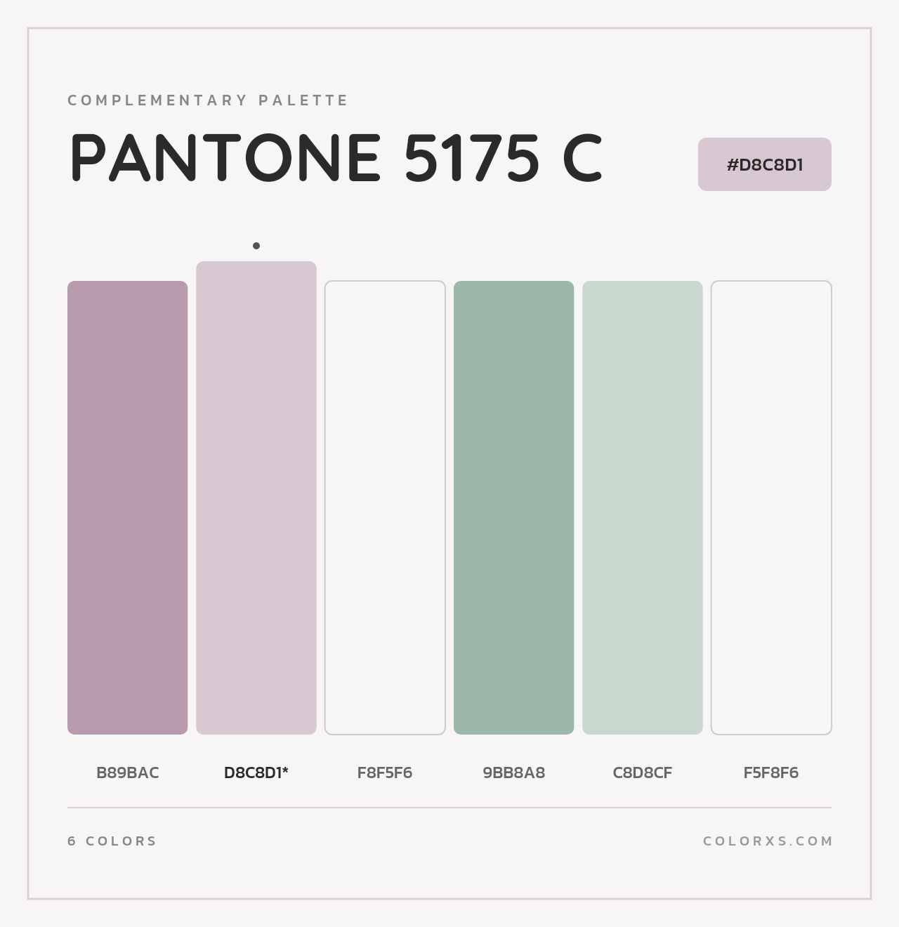 PANTONE 5175 C - Complementary Color Palette
