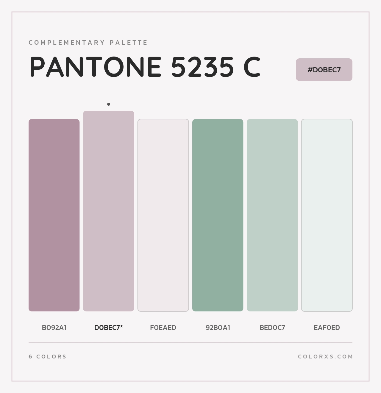 PANTONE 5235 C - Complementary Color Palette