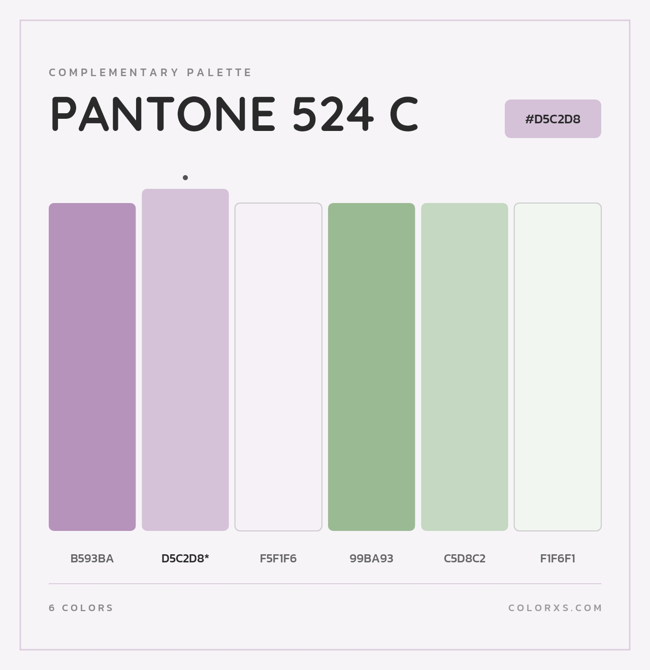 PANTONE 524 C - Complementary Color Palette
