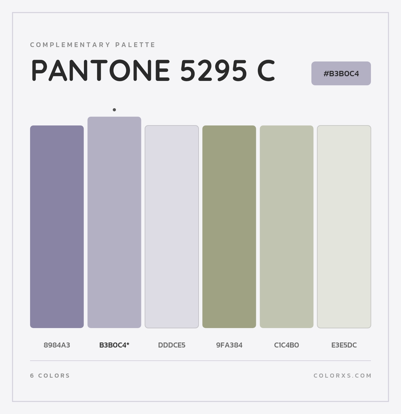 PANTONE 5295 C - Complementary Color Palette