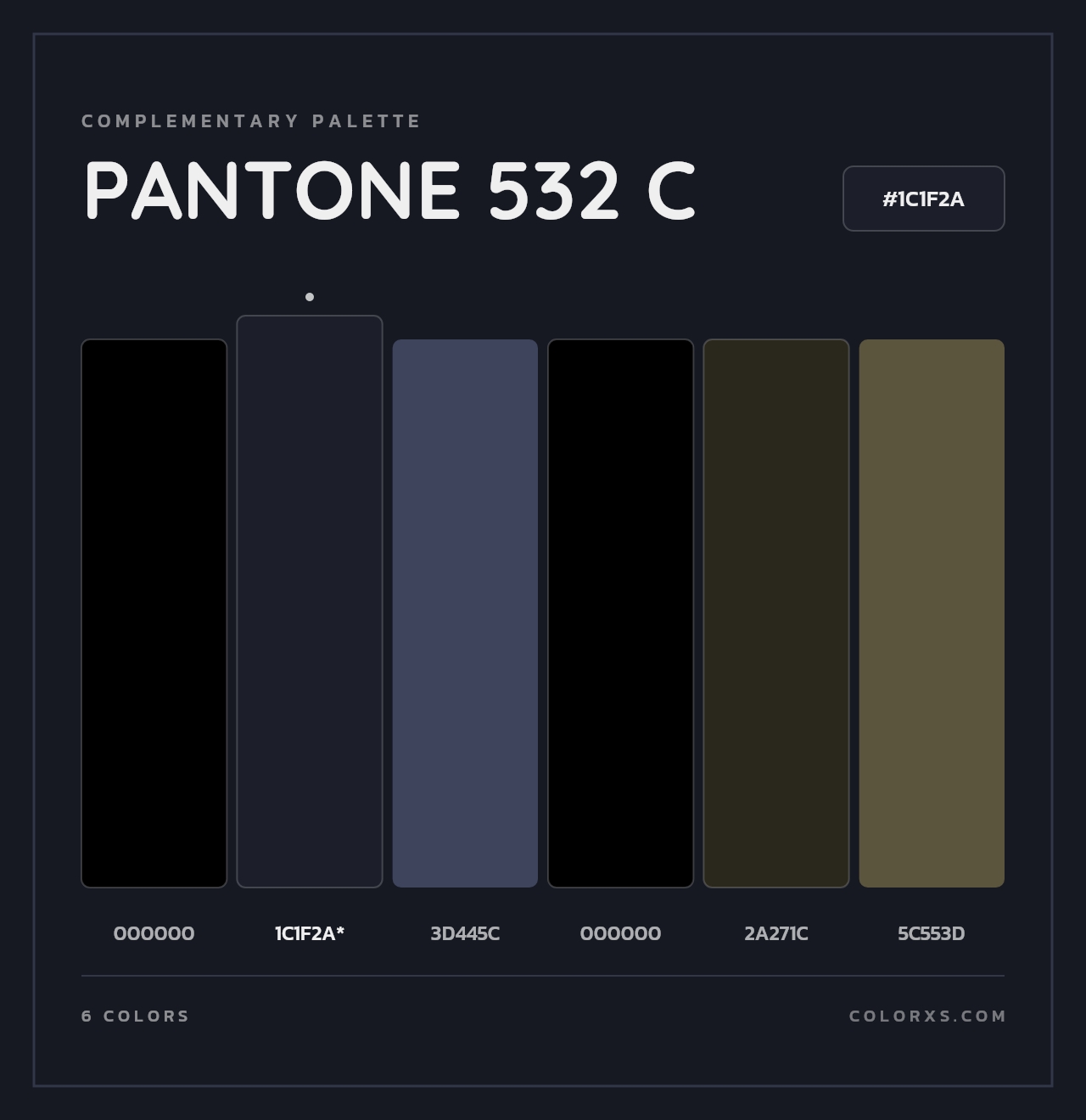 PANTONE 532 C - Complementary Color Palette
