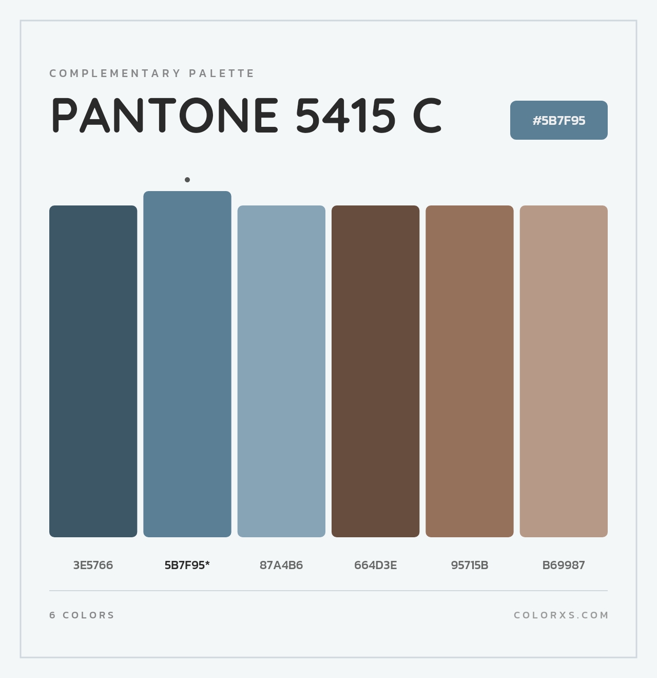 PANTONE 5415 C - Complementary Color Palette