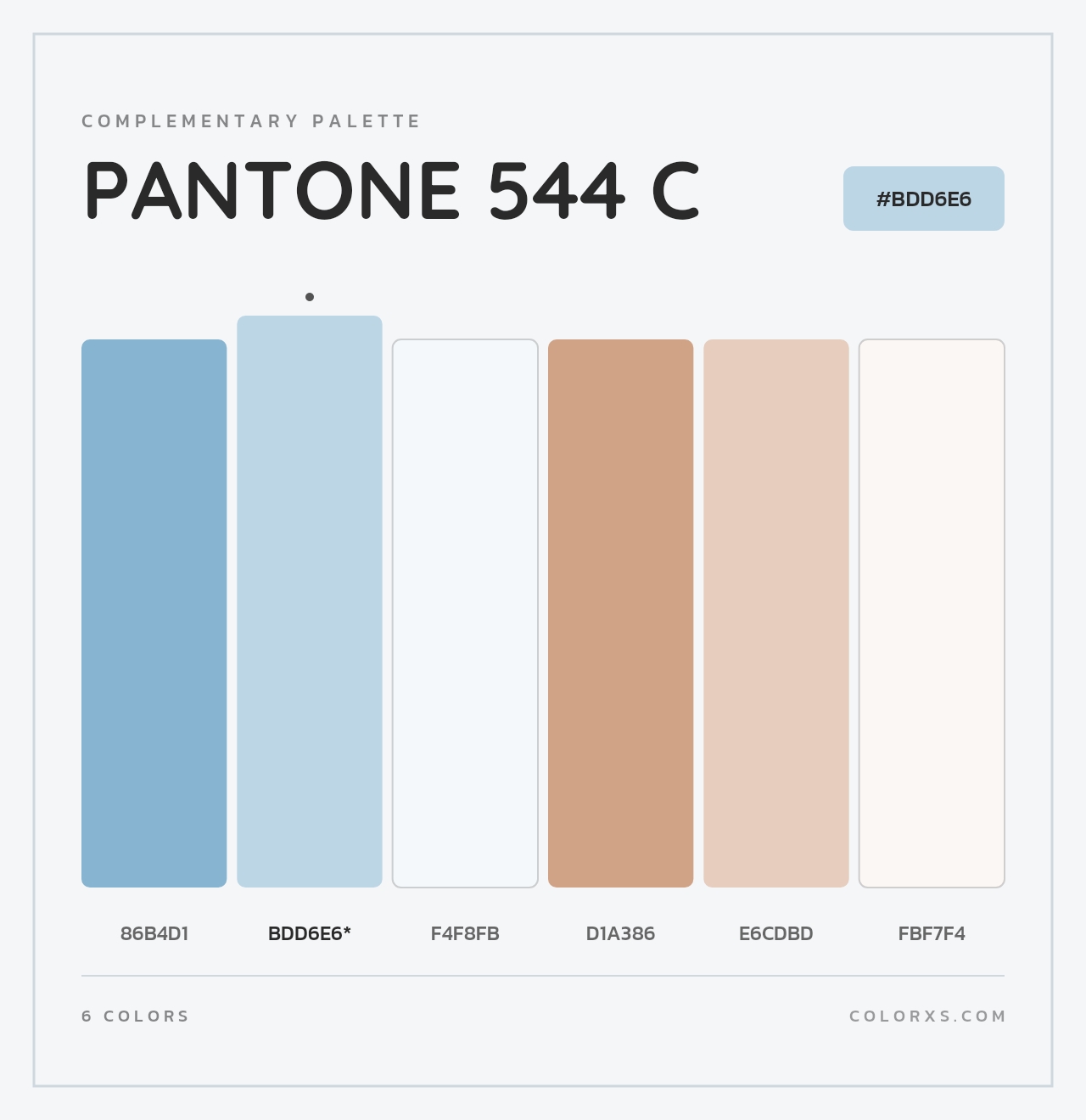 PANTONE 544 C - Complementary Color Palette