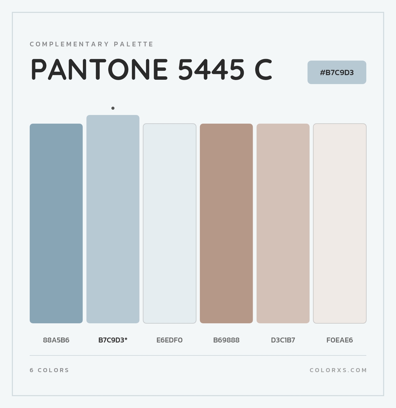 PANTONE 5445 C - Complementary Color Palette