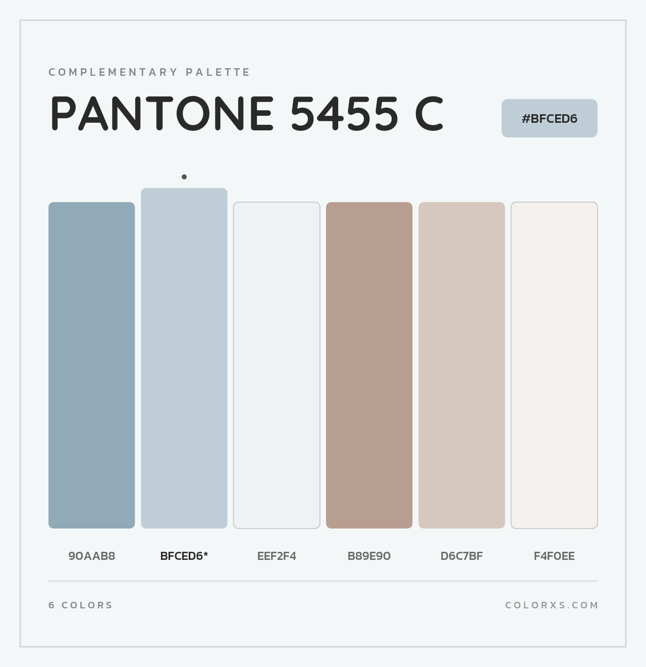 PANTONE 5455 C - Complementary Color Palette