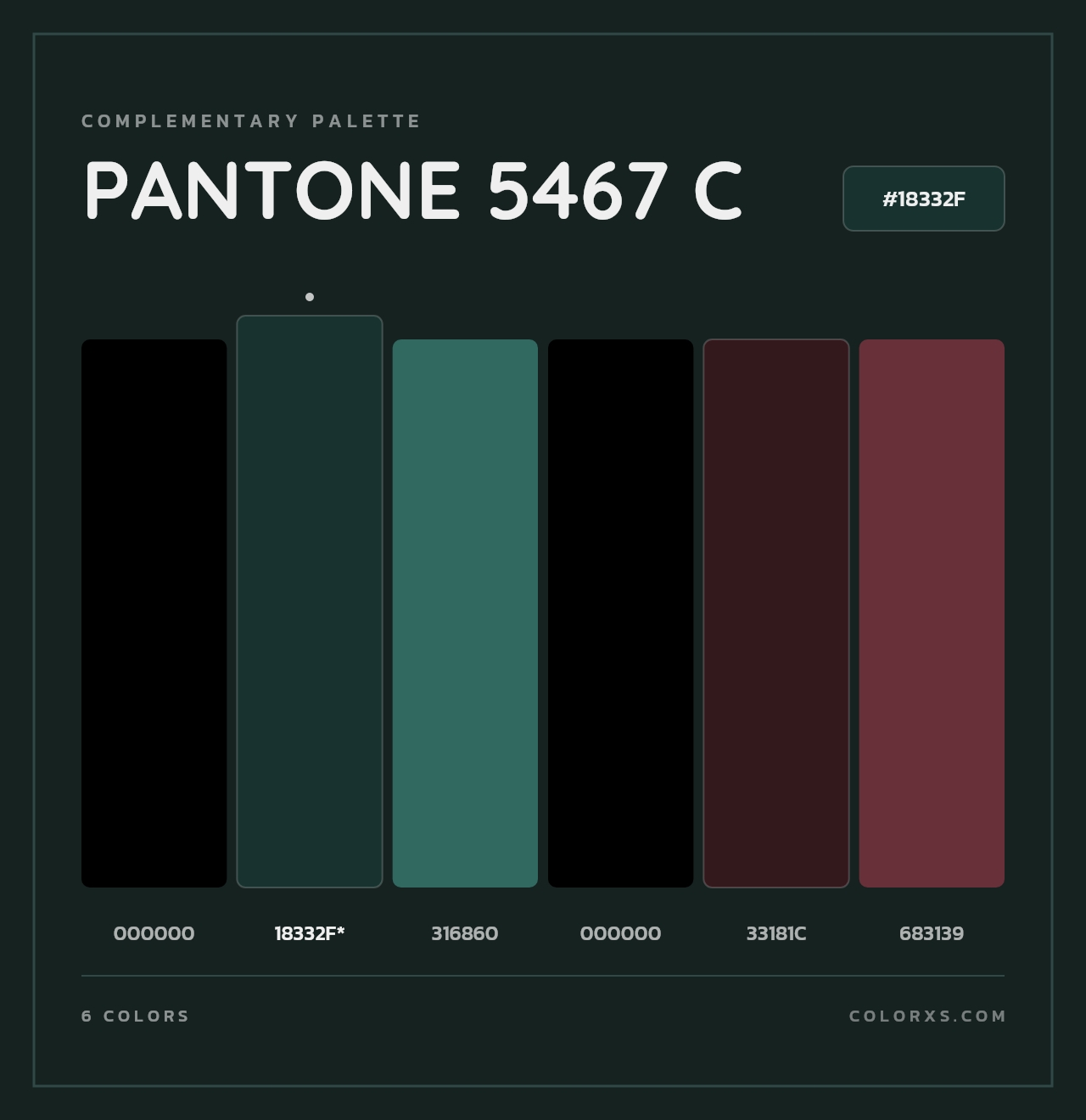 PANTONE 5467 C - Complementary Color Palette