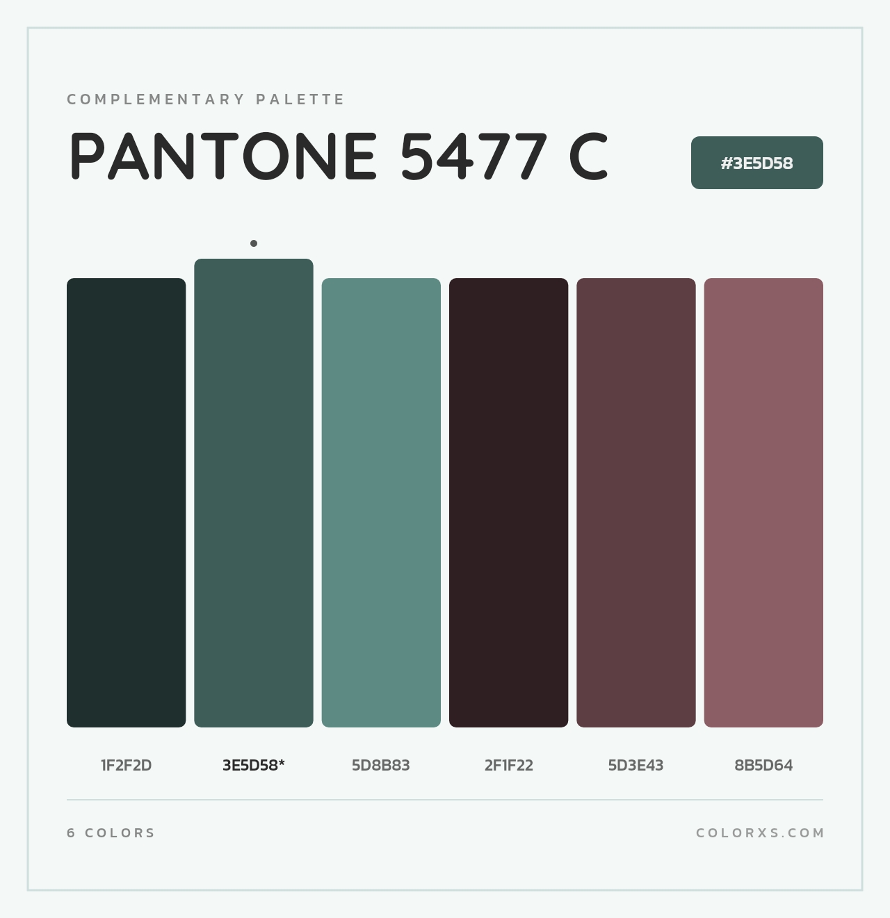 PANTONE 5477 C - Complementary Color Palette