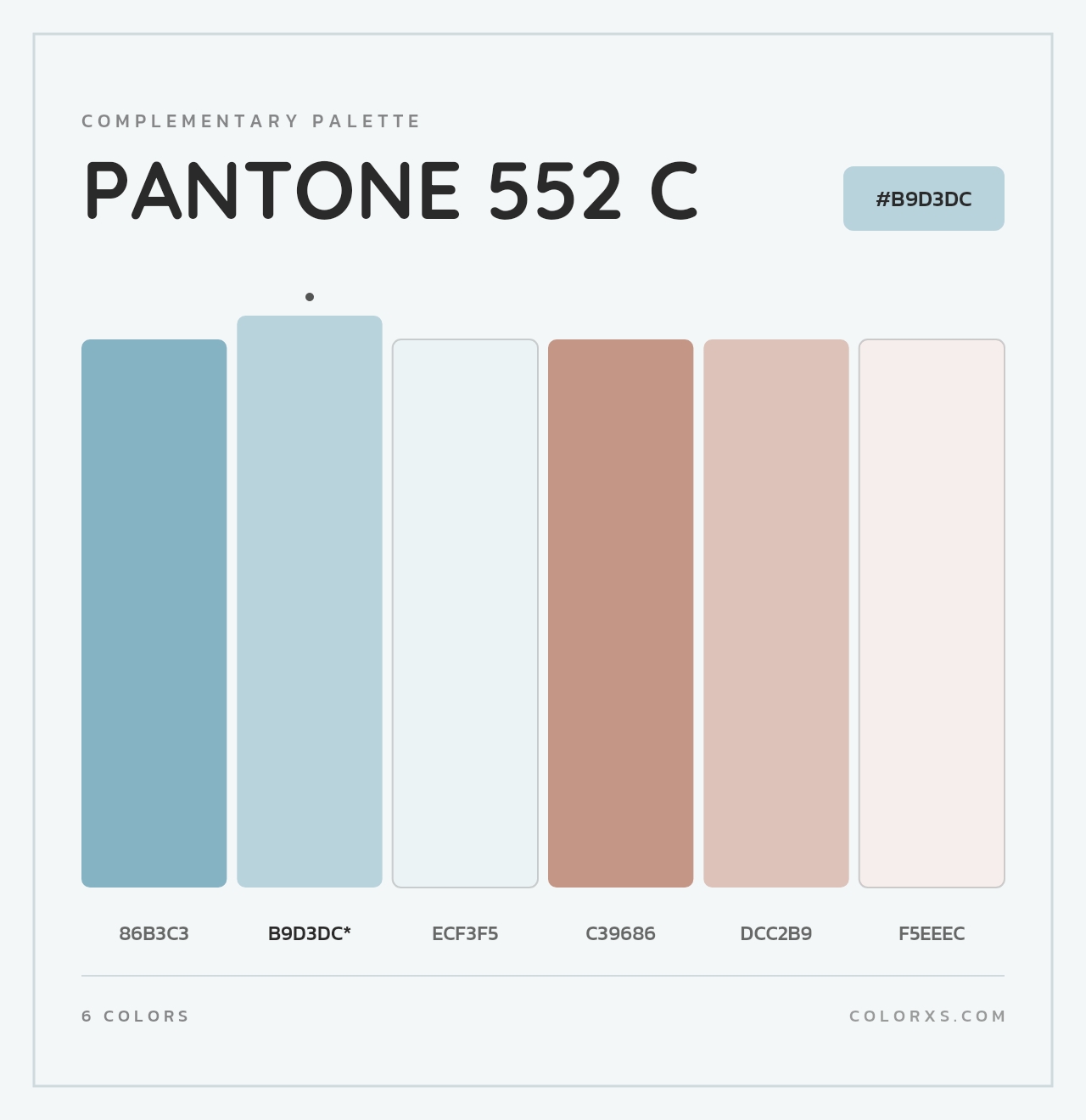 PANTONE 552 C - Complementary Color Palette