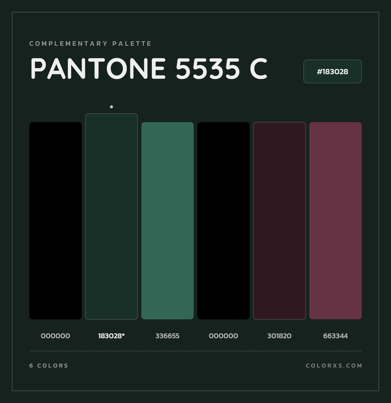 PANTONE 5535 C - Complementary Color Palette