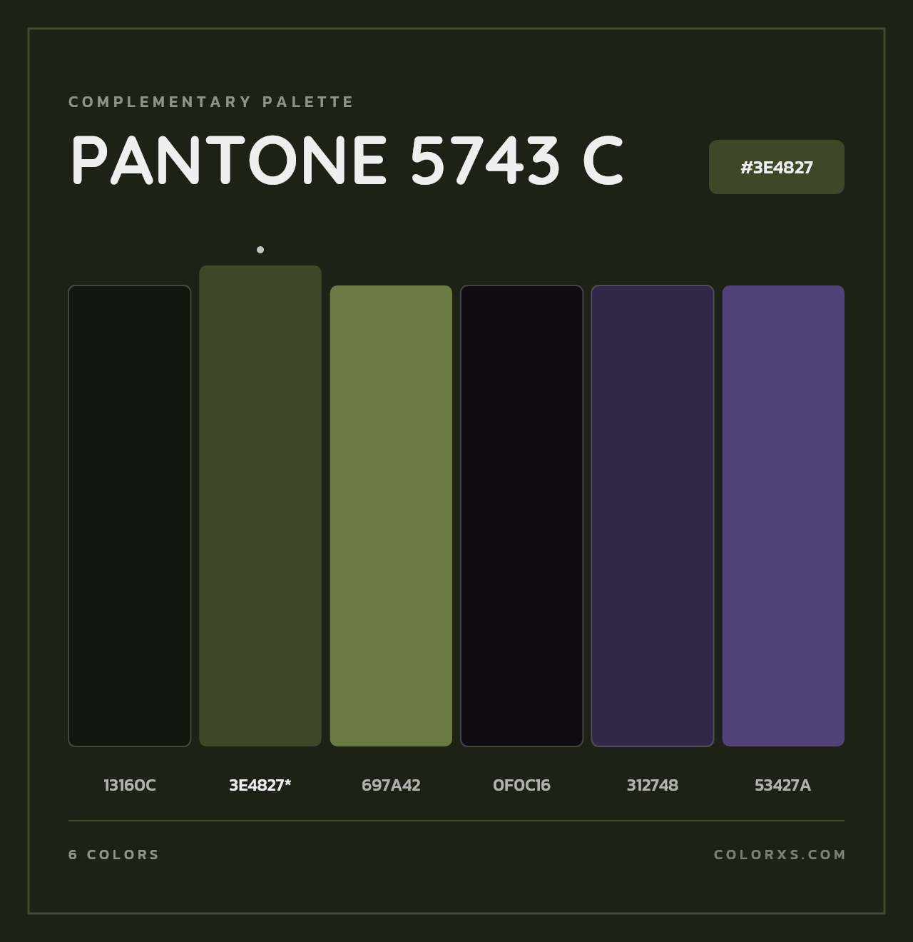 PANTONE 5743 C - Complementary Color Palette