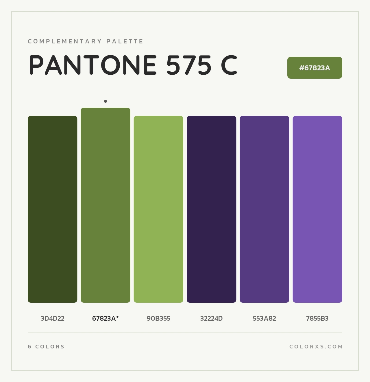 PANTONE 575 C - Complementary Color Palette