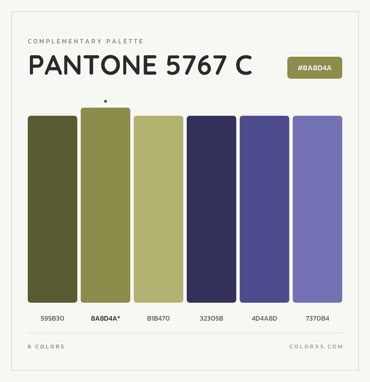 PANTONE 5767 C - Complementary Color Palette