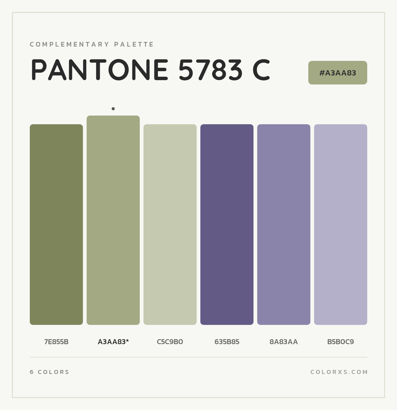 PANTONE 5783 C - Complementary Color Palette