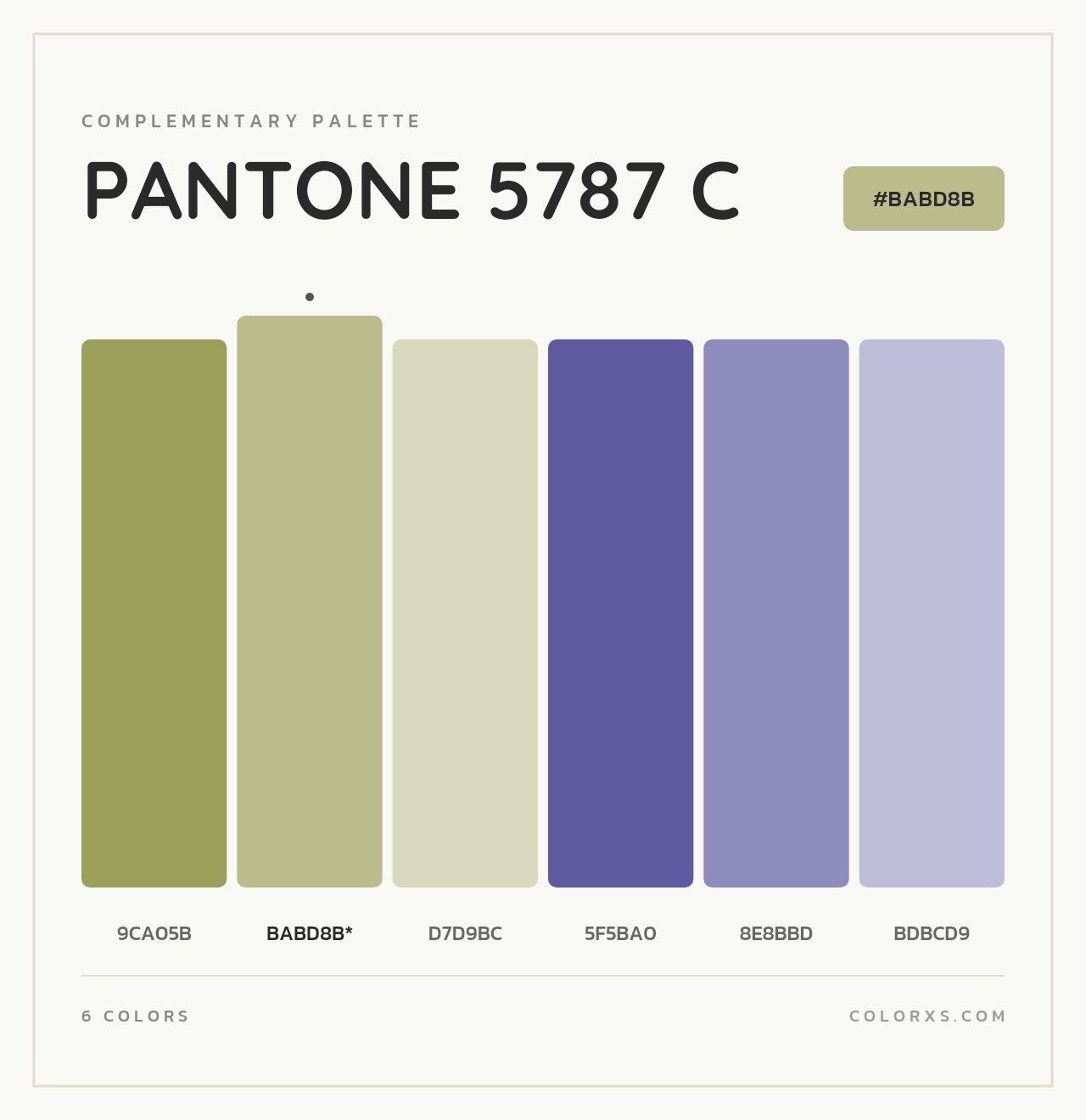 PANTONE 5787 C - Complementary Color Palette