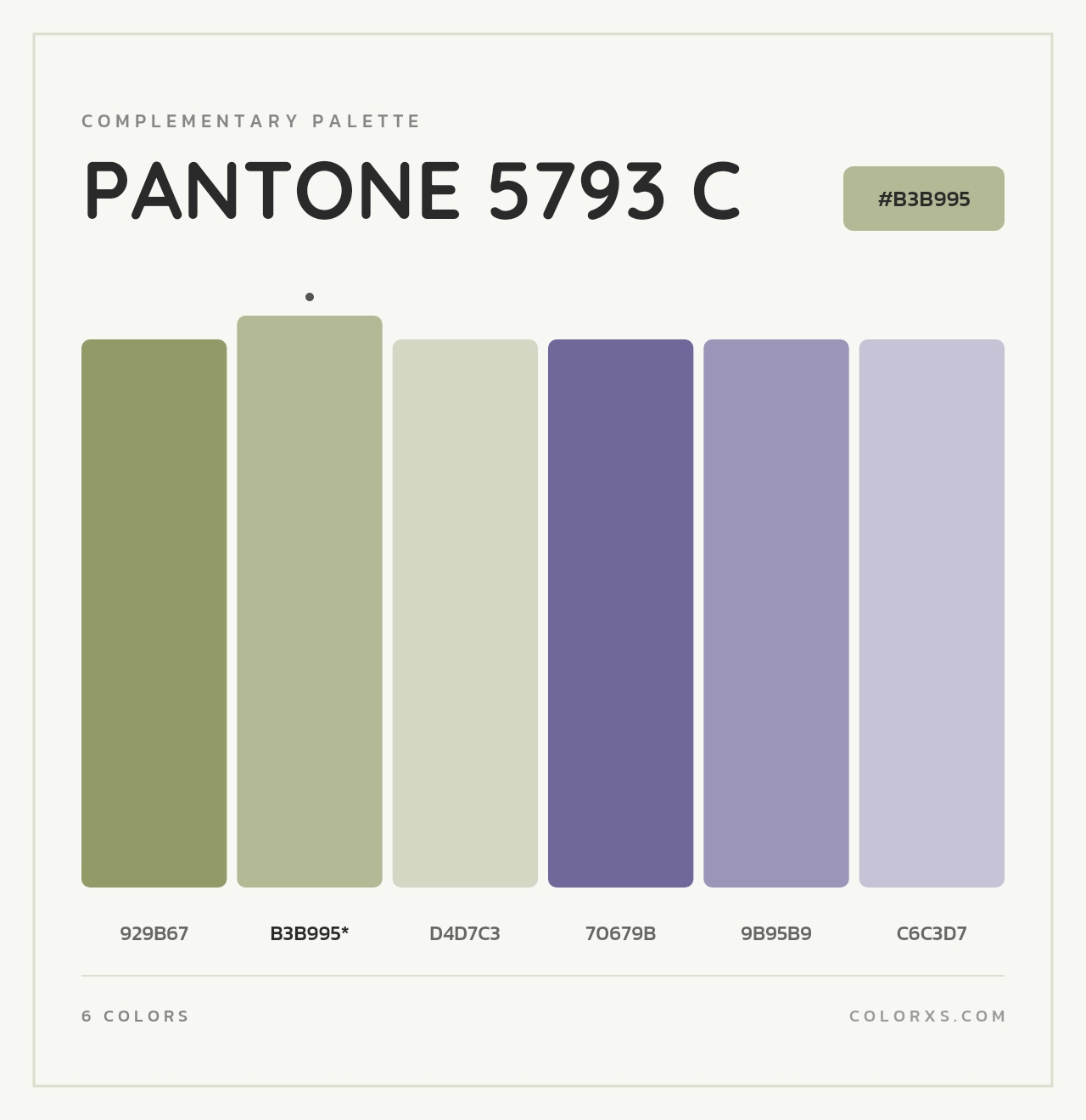 PANTONE 5793 C - Complementary Color Palette
