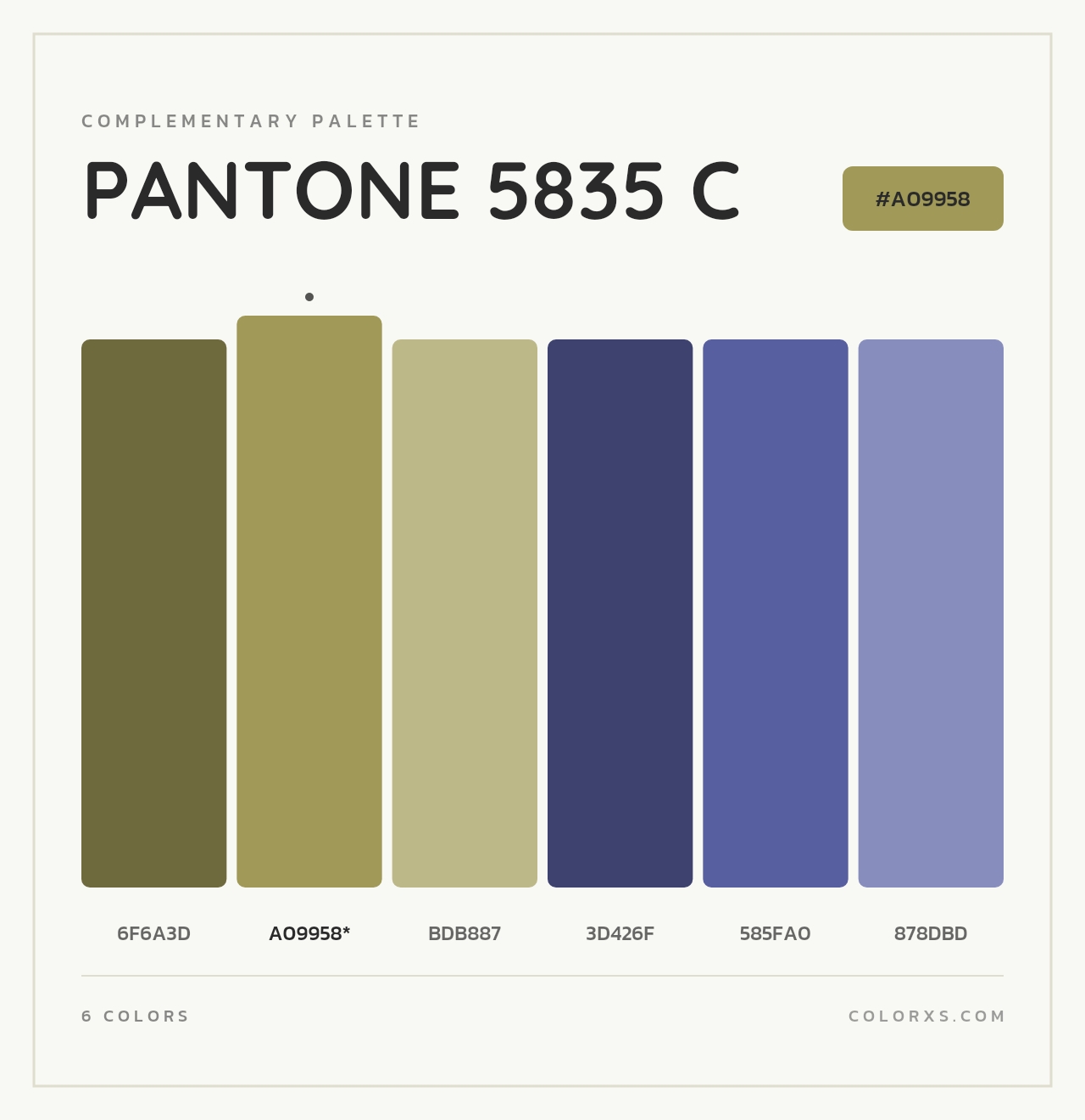 PANTONE 5835 C - Complementary Color Palette