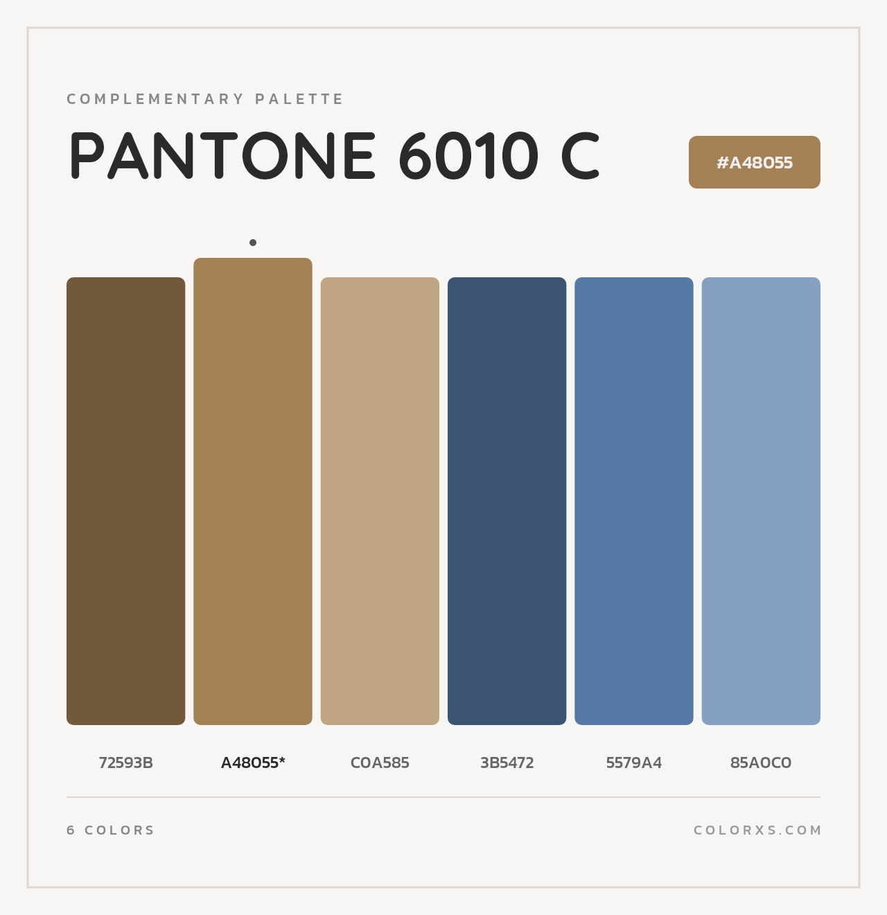 PANTONE 6010 C - Complementary Color Palette