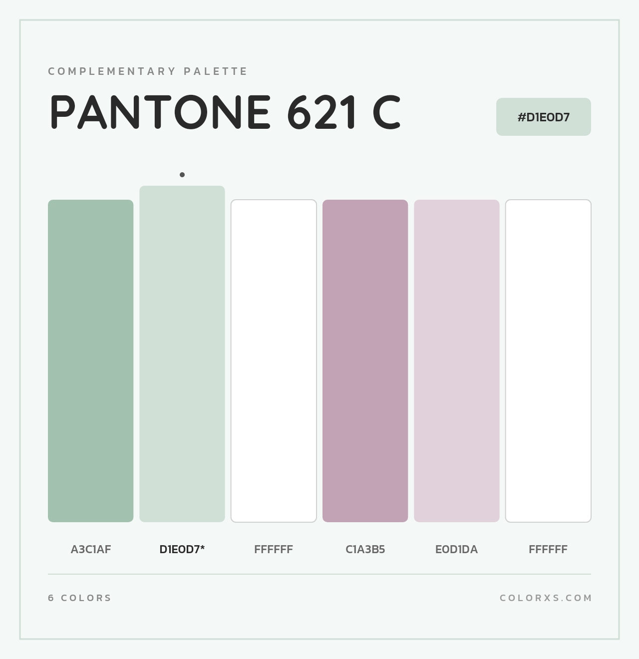 PANTONE 621 C - Complementary Color Palette