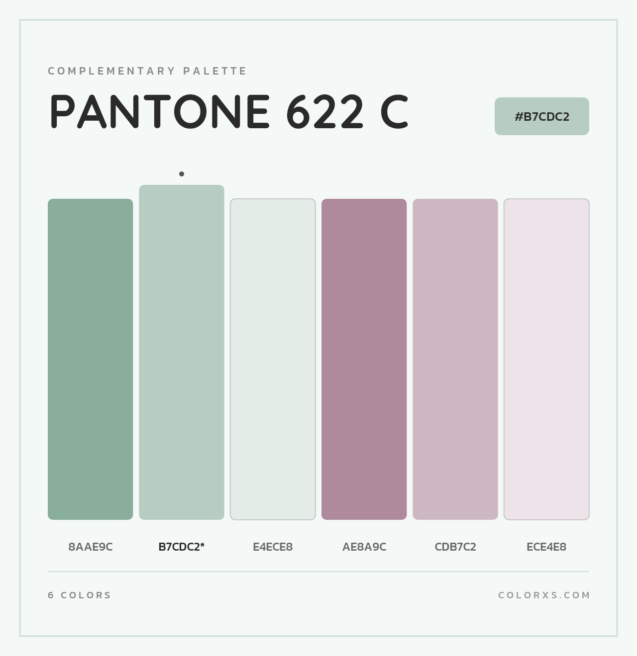 PANTONE 622 C - Complementary Color Palette