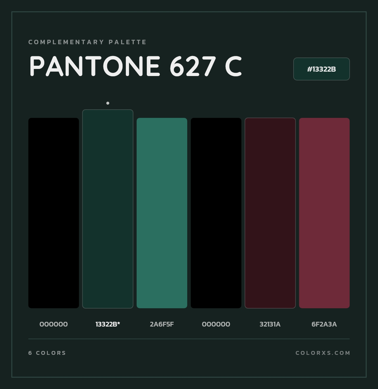 PANTONE 627 C - Complementary Color Palette