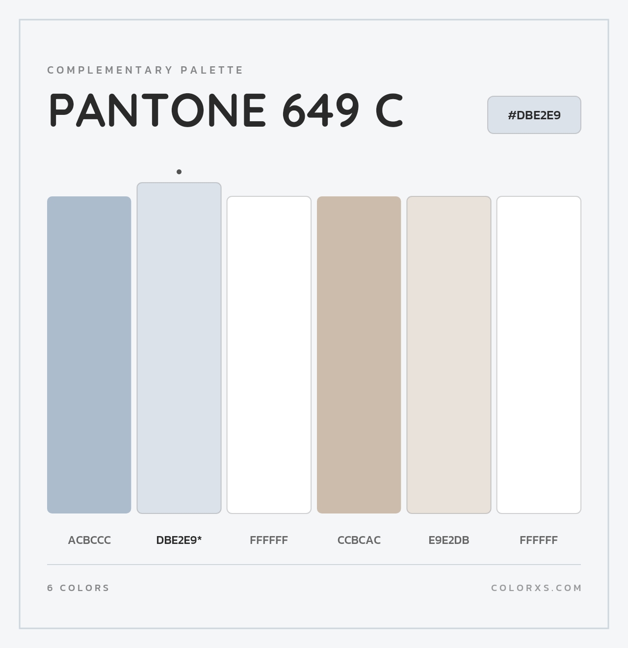 PANTONE 649 C - Complementary Color Palette