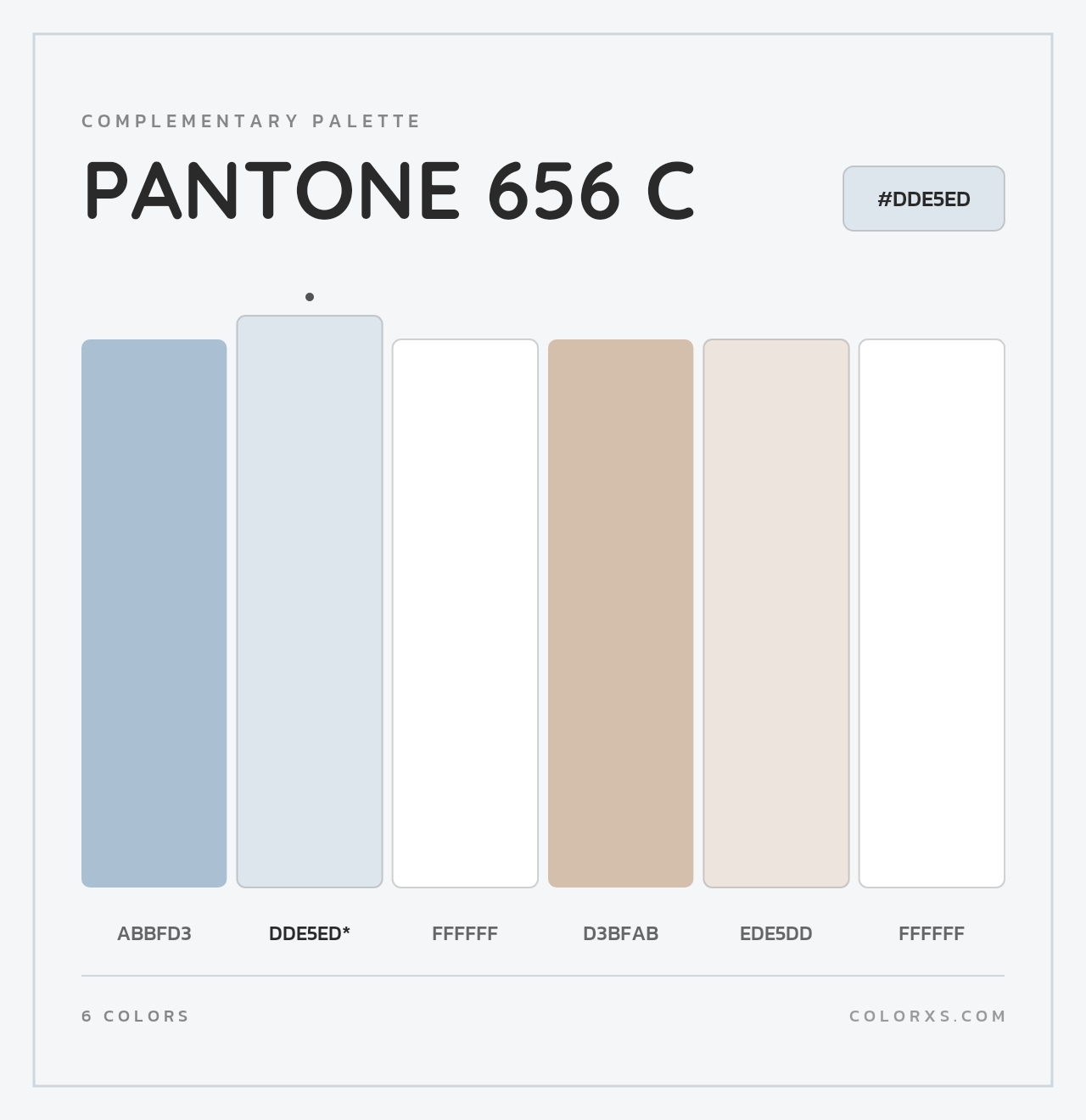 PANTONE 656 C - Complementary Color Palette