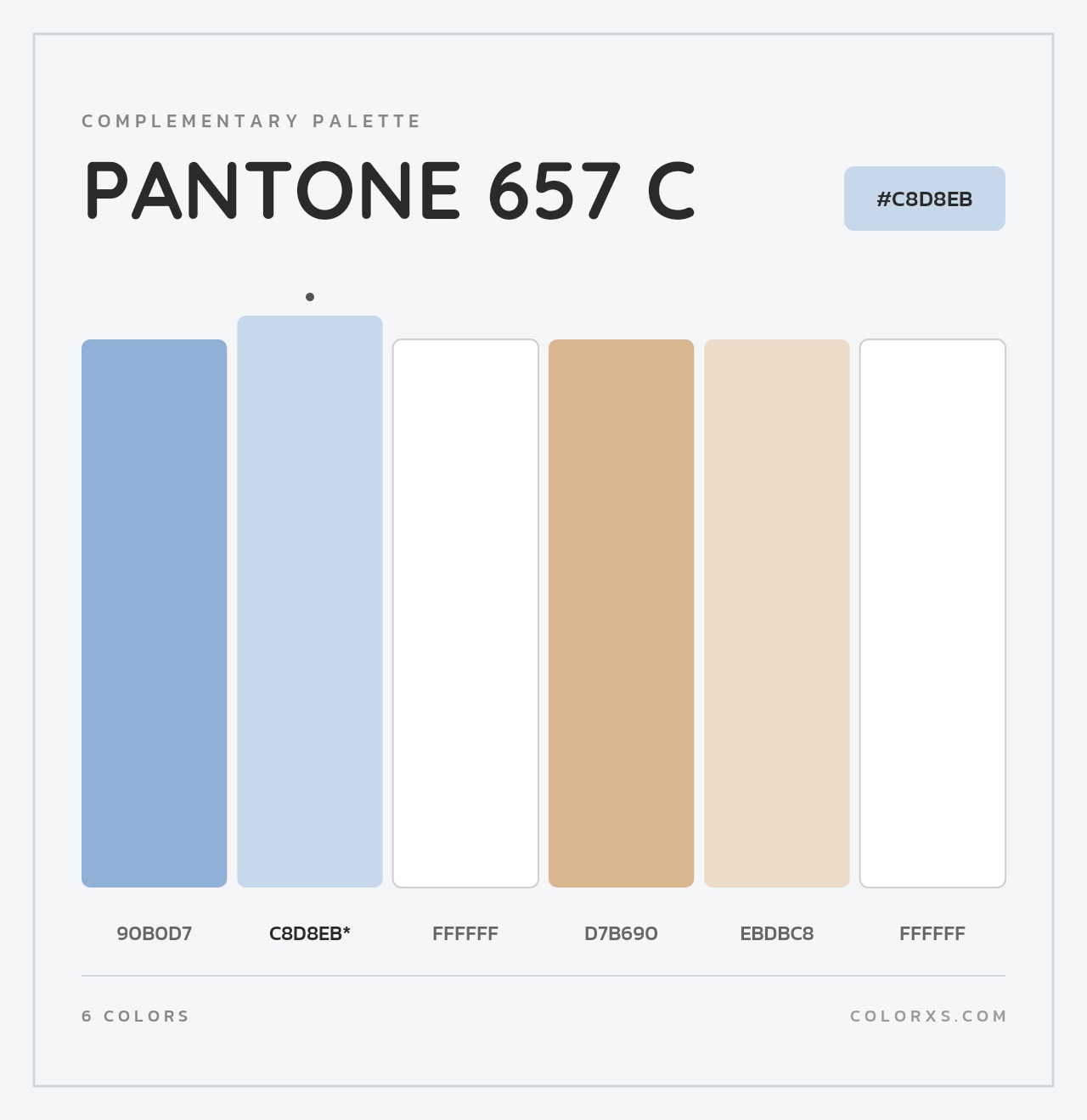 PANTONE 657 C - Complementary Color Palette