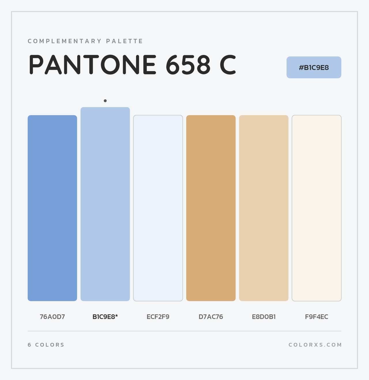 PANTONE 658 C - Complementary Color Palette