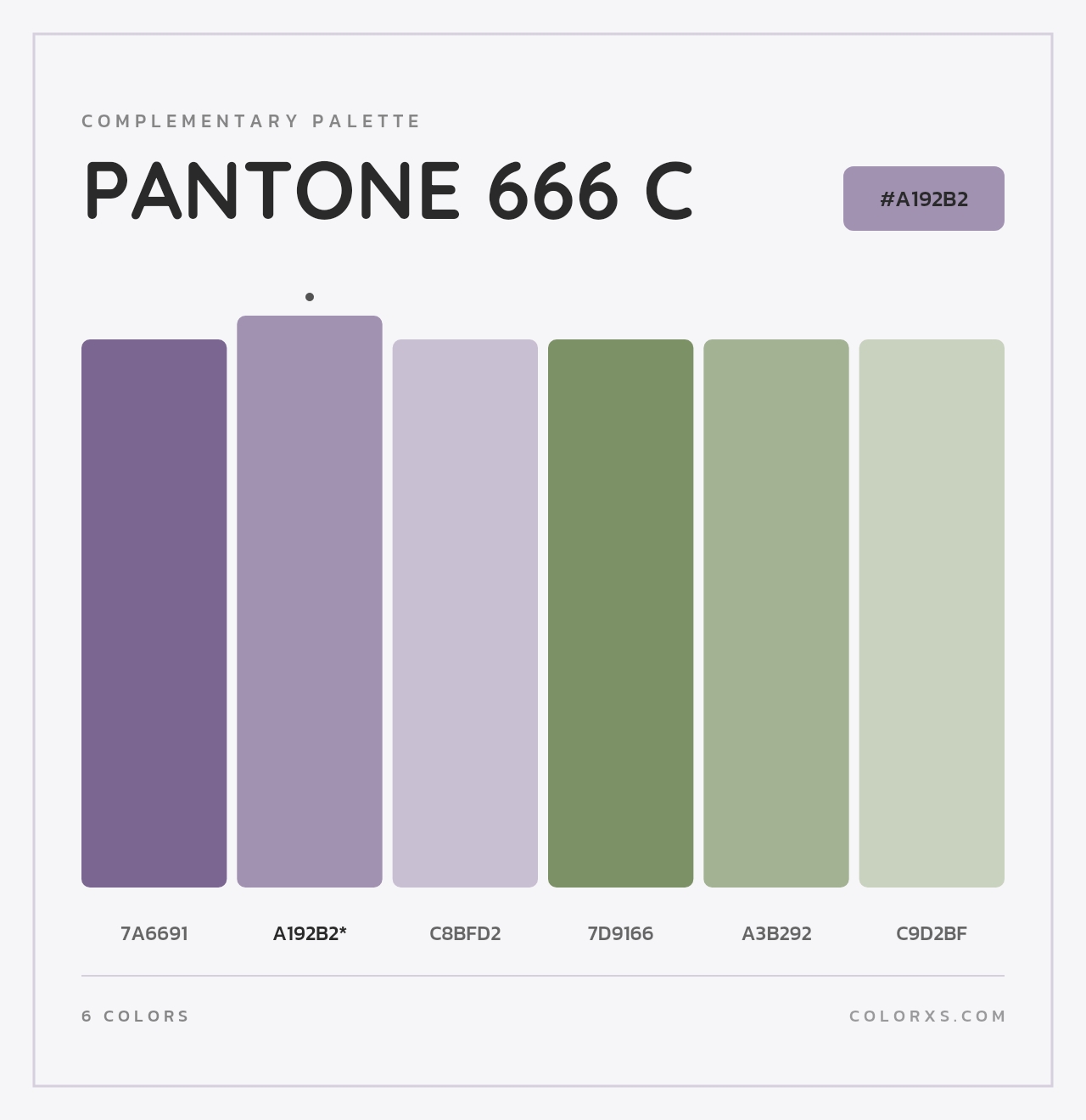 PANTONE 666 C - Complementary Color Palette