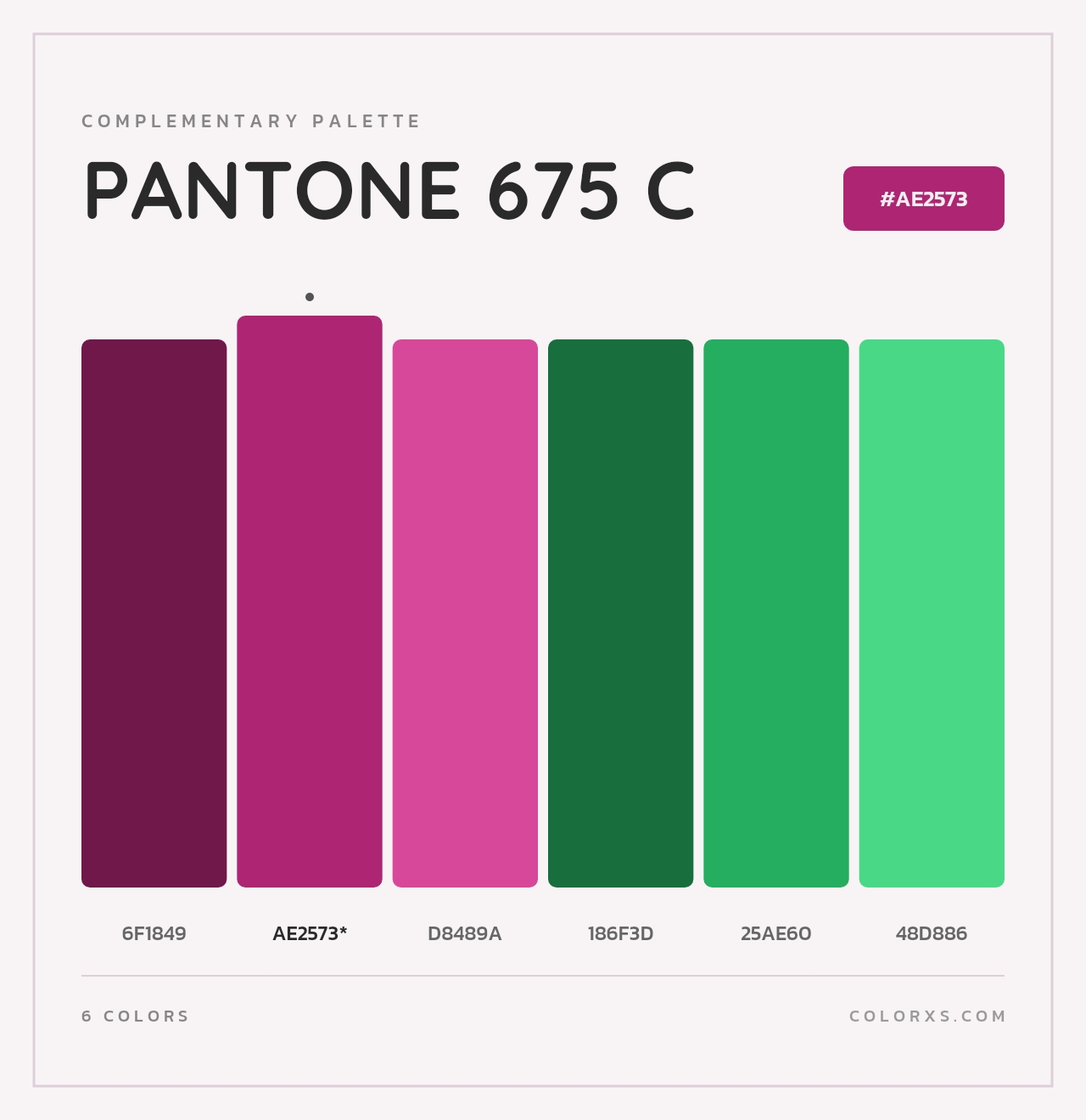PANTONE 675 C - Complementary Color Palette