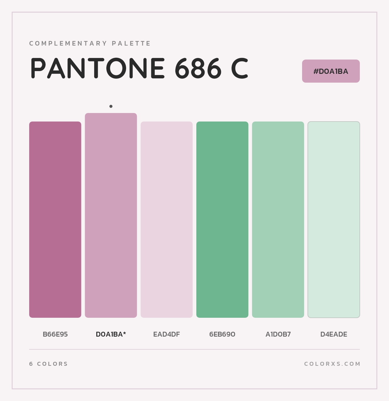 PANTONE 686 C - Complementary Color Palette