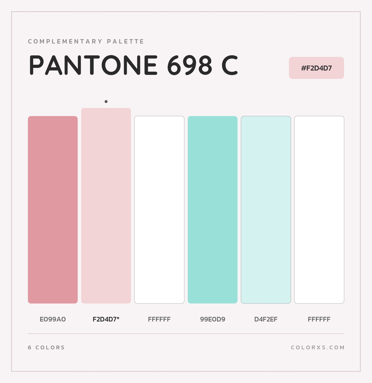 PANTONE 698 C - Complementary Color Palette