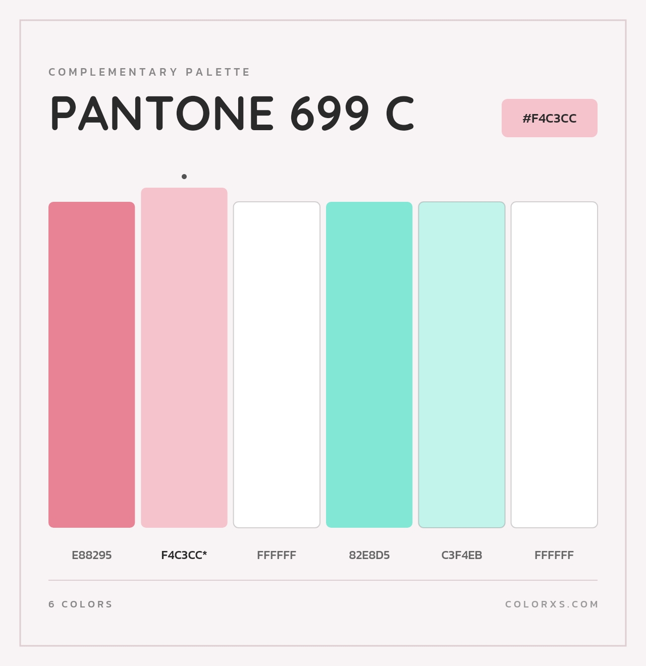PANTONE 699 C - Complementary Color Palette