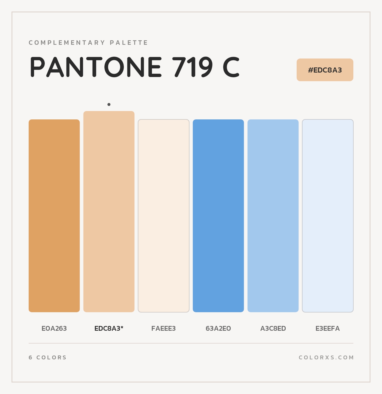 PANTONE 719 C - Complementary Color Palette
