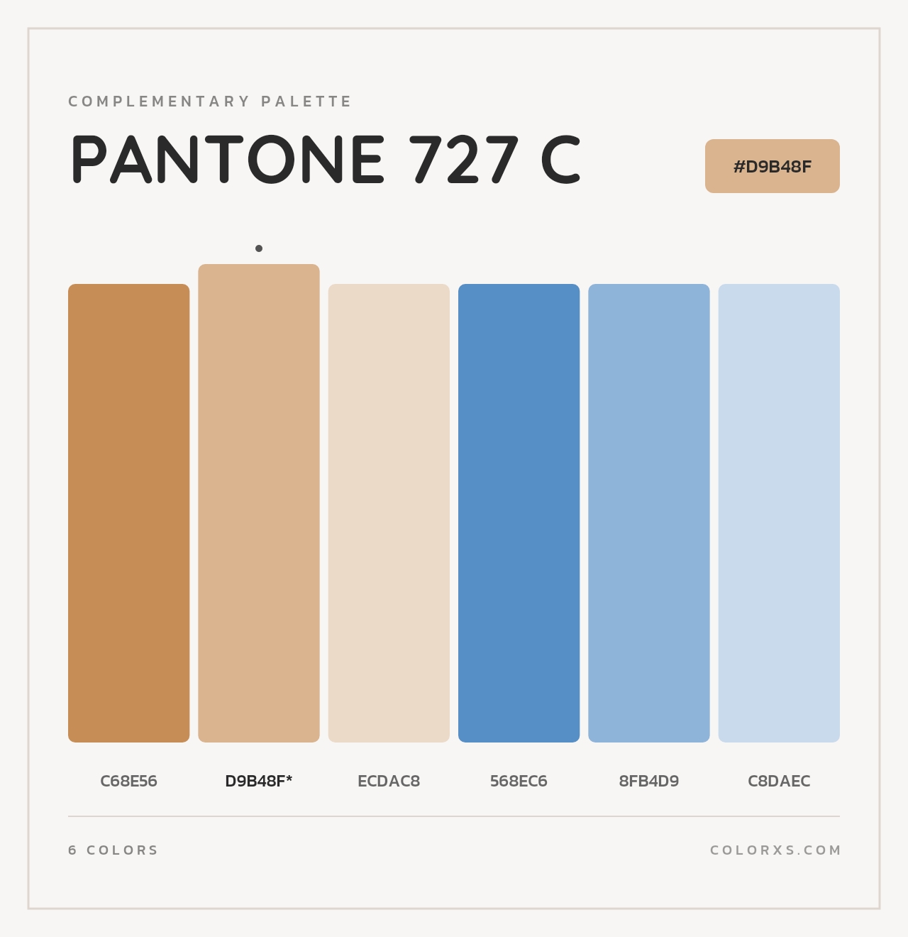 PANTONE 727 C - Complementary Color Palette