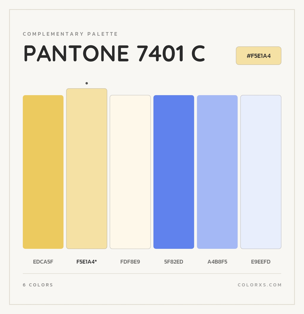 PANTONE 7401 C - Complementary Color Palette