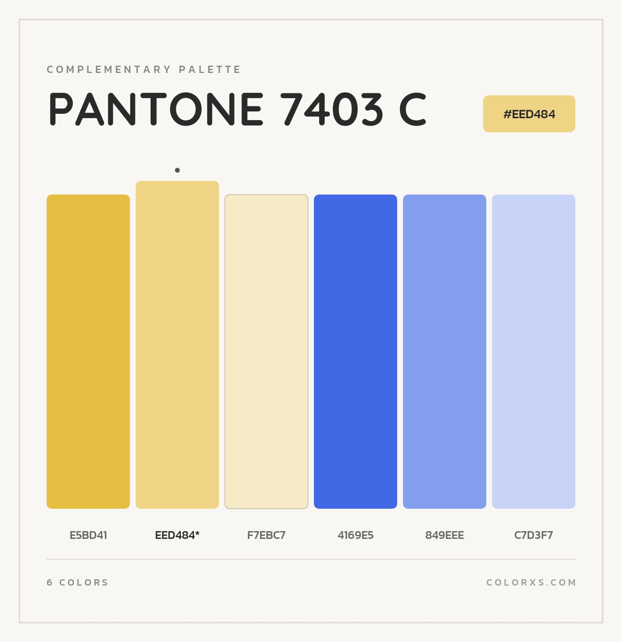 PANTONE 7403 C - Complementary Color Palette