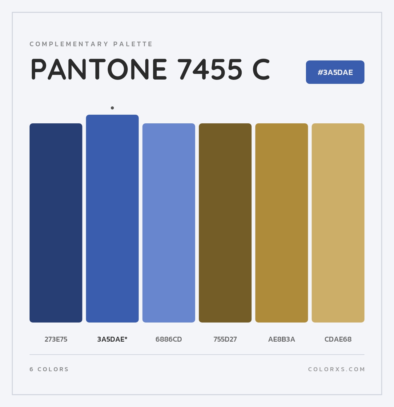 PANTONE 7455 C - Complementary Color Palette