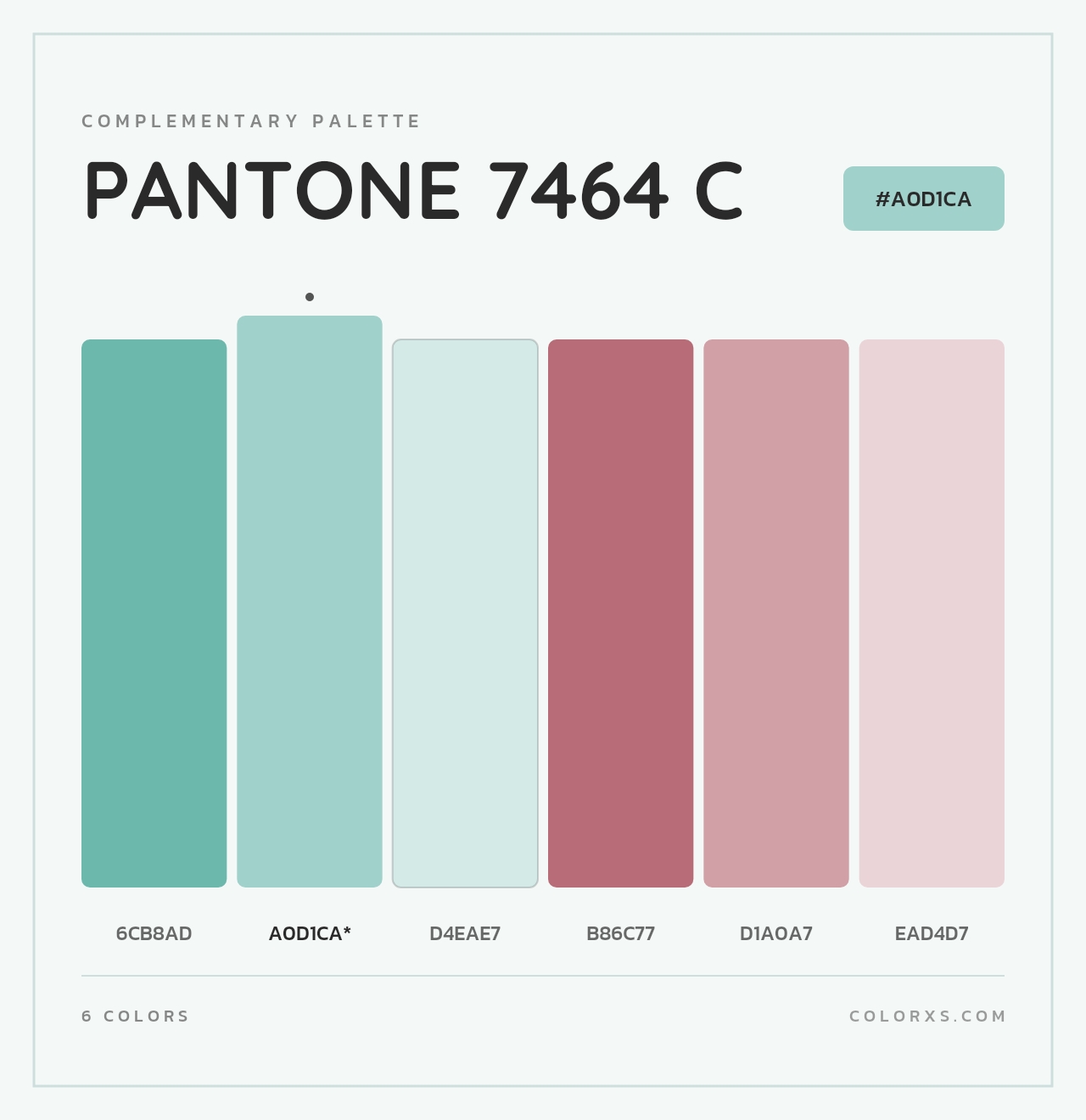 PANTONE 7464 C - Complementary Color Palette