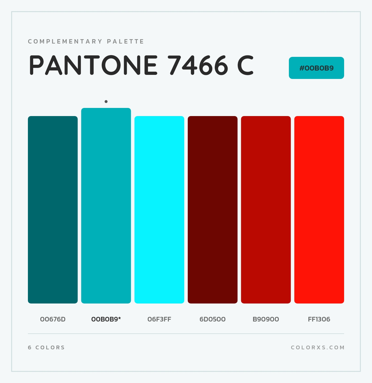 PANTONE 7466 C - Complementary Color Palette