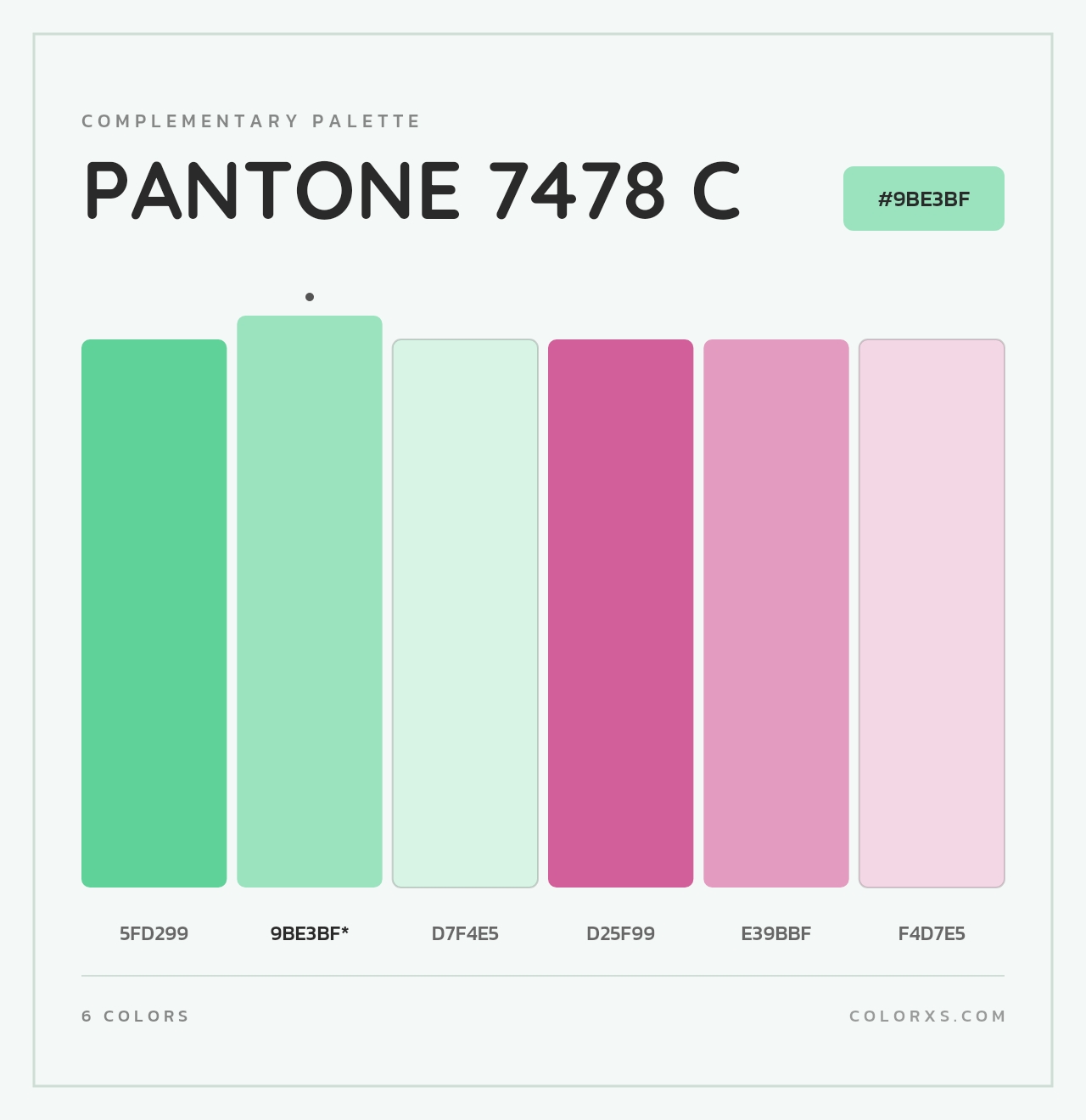 PANTONE 7478 C - Complementary Color Palette